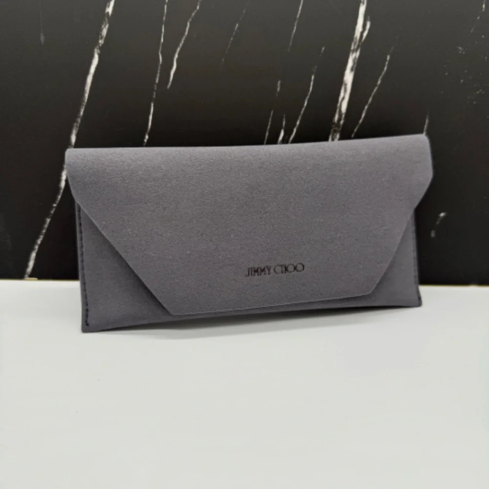 NEW AUTHENTIC JIMMY CHOO CASE FOR EYEWEAR, GREY LIGHT CASE FOR EYEWEAR - Picture 2 of 4